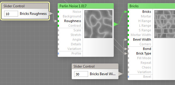 Adjust brick roughness