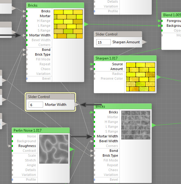 Add a control slider for the mortar width