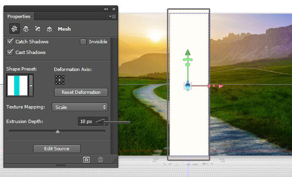 Turn the rectangle into a 3D box