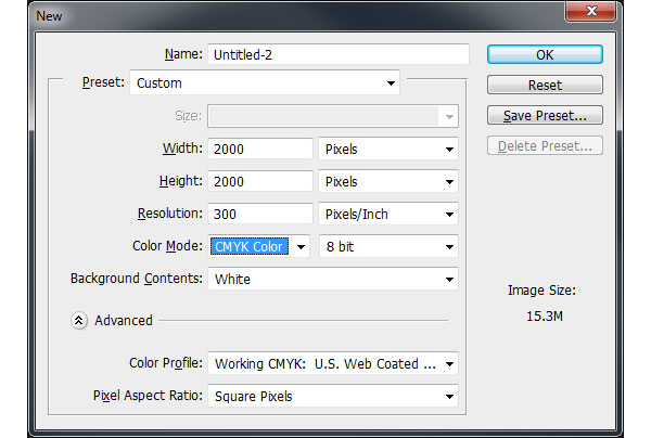 Wood Brush Document Setup