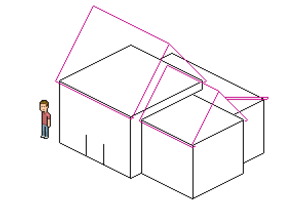 adding lower roof