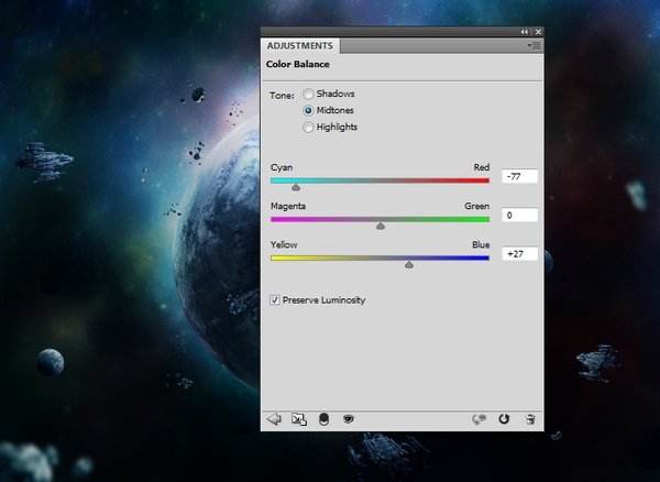 asteroids color balance