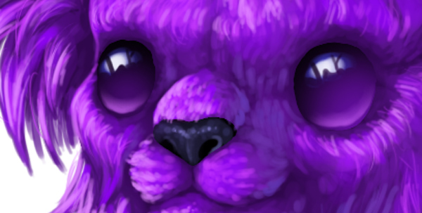 digital painting creature eyes smoothen cute