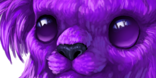 digital painting creature eyes eyelids