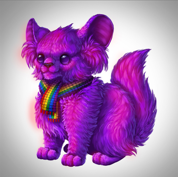 digital painting creature brighten fur select