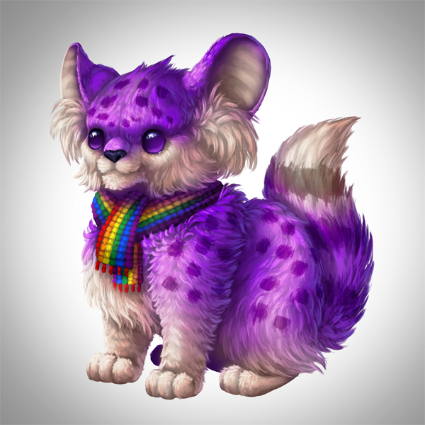 digital painting creature fur markings color