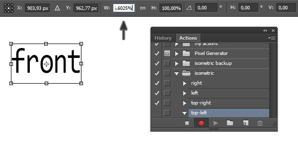 Resize objects width