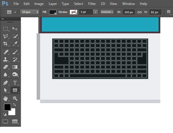 Draw smaller rectangles for the keyboard buttons