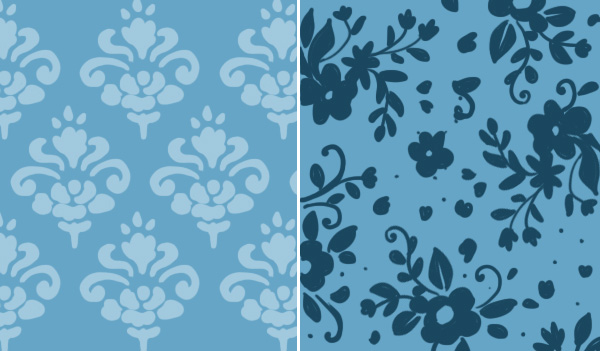 Make a floral pattern for fabric in PS - set repeat vs flowing repeat