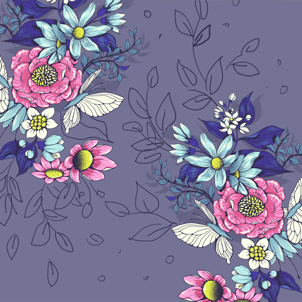 Make a floral pattern for fabric in PS - finding good flow and density