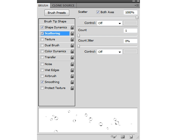 bubble brush settings 3