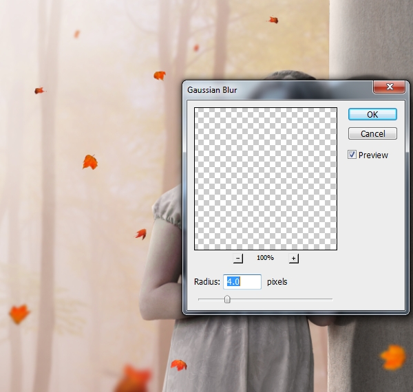 adding more leaves gaussian blur