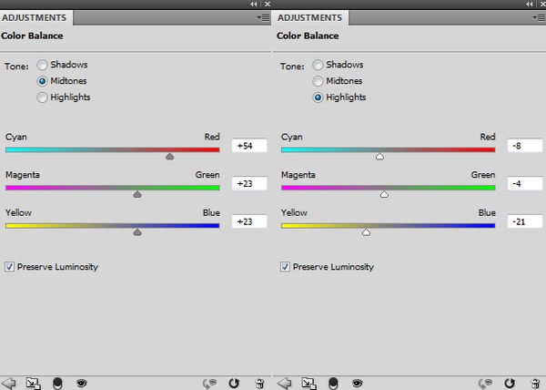 whole scene color balance