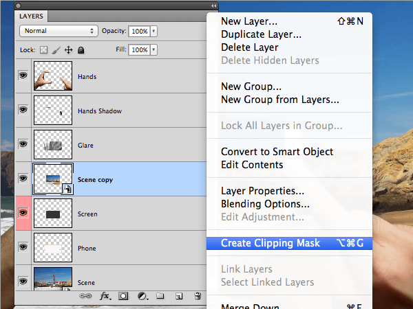 create clipping mask