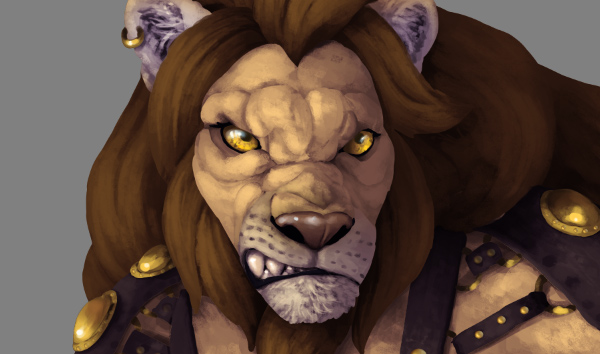 photoshop lion eyes