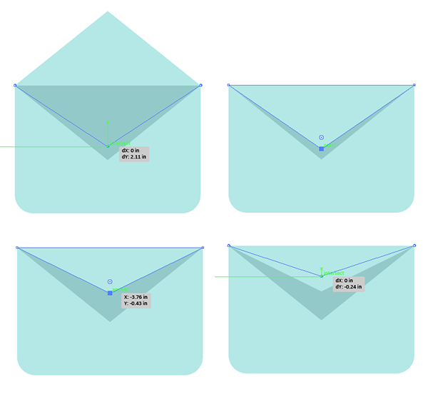 Create multiple iterations of the envelope opening and closing