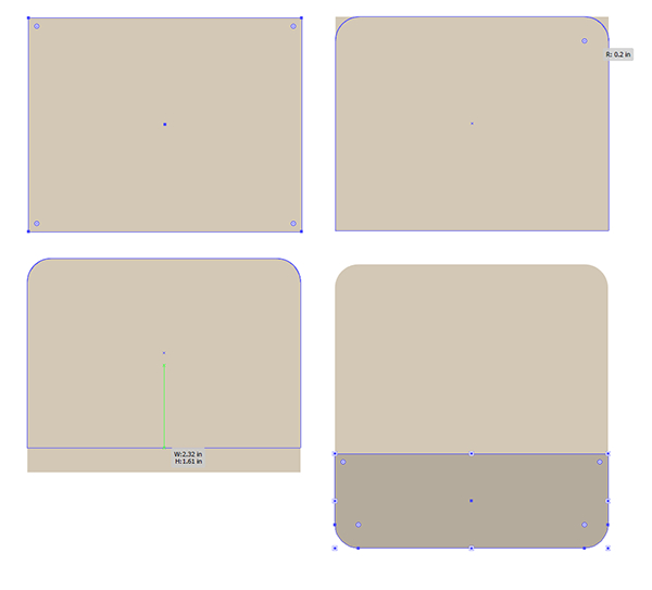 Drawing the camera base