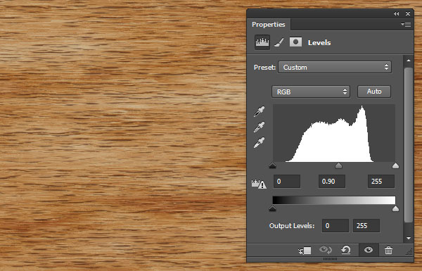 Levels Adjustment Layer