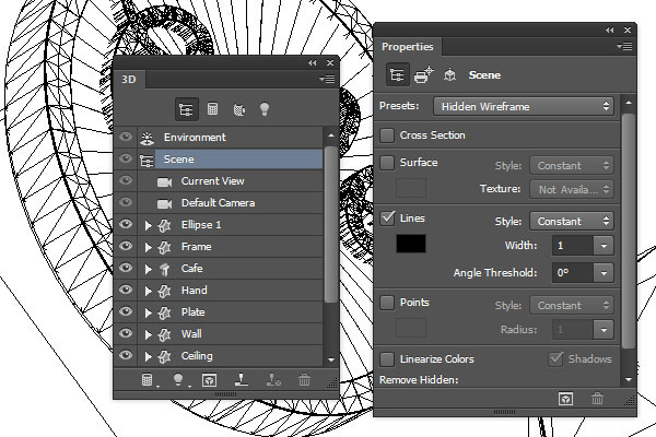 Hidden Wireframe Preset