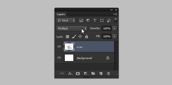 photoshop line art multiply mode