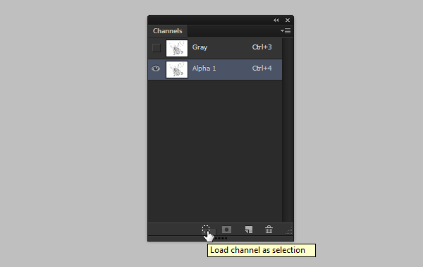 photoshop line art load channel as selection