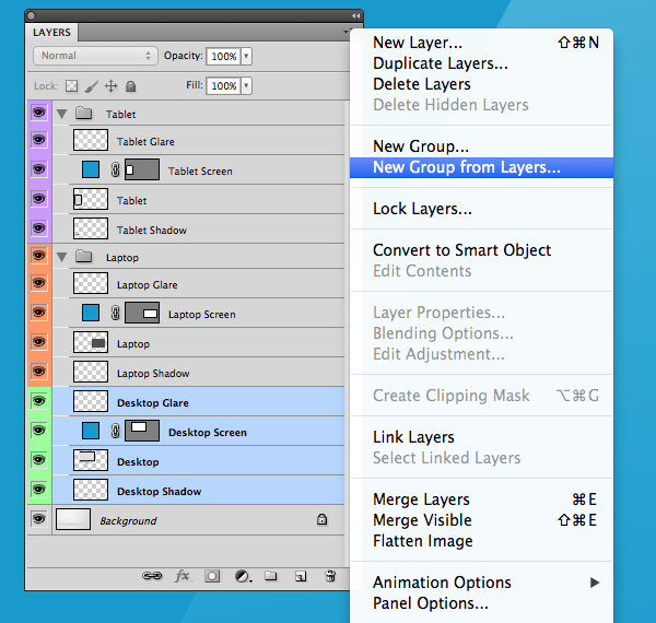 new layer group