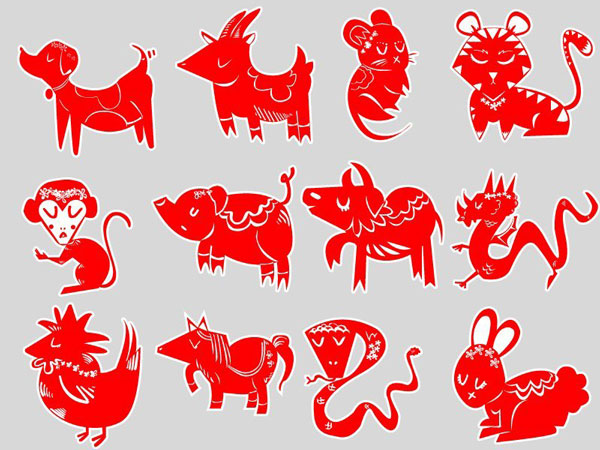 Dukens set of chinese zodiac icons