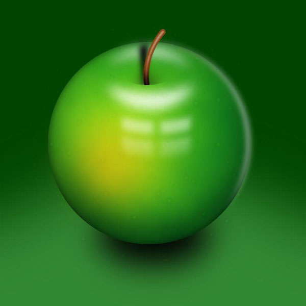 LaMin shared their beautifully digitally painted apple piece