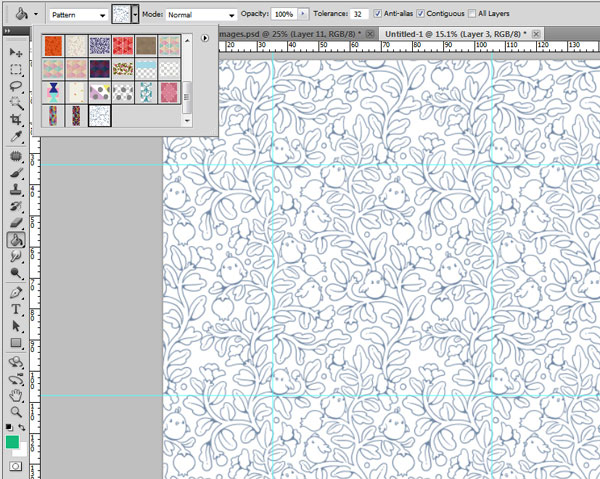 Seamless pattern in PS - testing the pattern