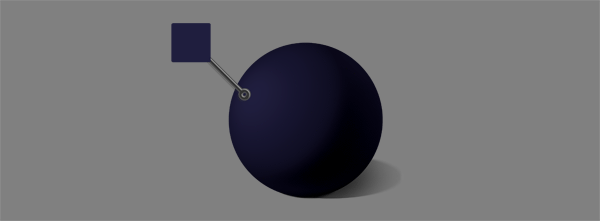 how to shade black white blue ball diffuse reflection