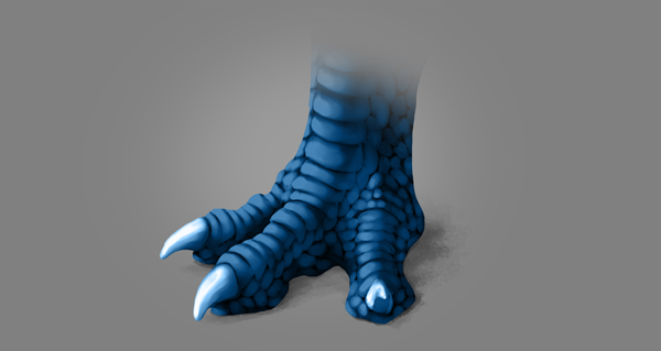 photoshop dragon claw foot blue shadow blend mode