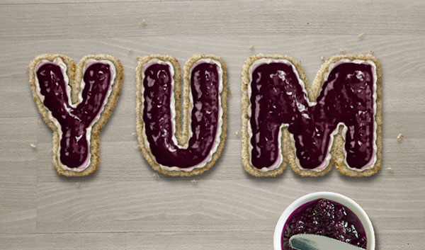 Final scones text effect