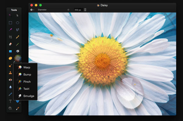 Pixelmators clean interface