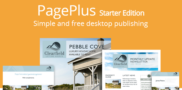 Pageplus starter edition promotional designs