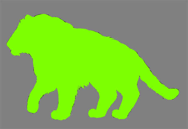 digital painting fur outline clipping mask