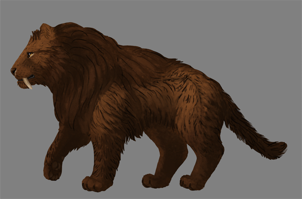 digital painting fur shading light