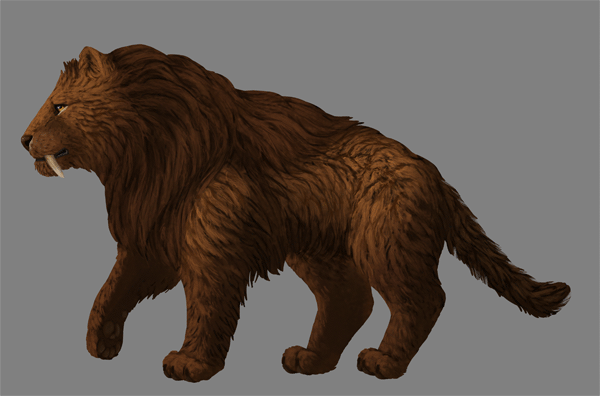 digital painting fur shading crevices