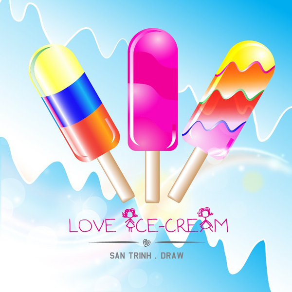 ice cream lollies by san trinh