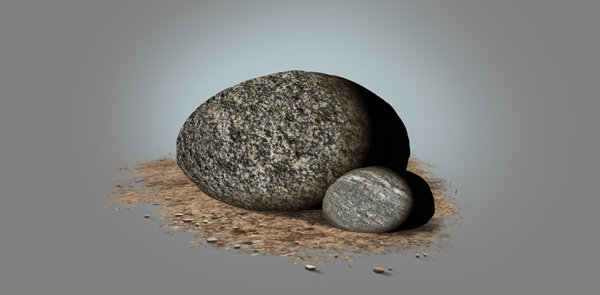 photoshop paint stone tetxure shading effect