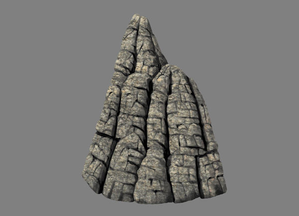 photoshop rock mountain paint texture applied