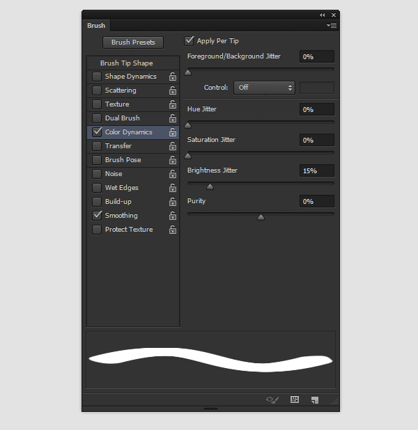 photoshop paint mountain ledge brush settings