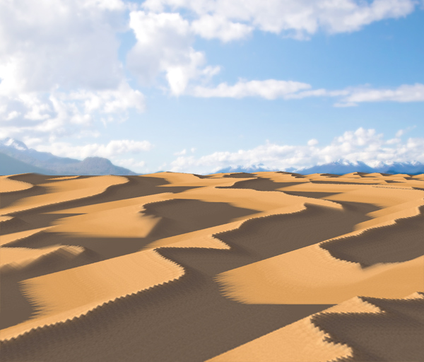 photoshop paint desert brush dune perspective done