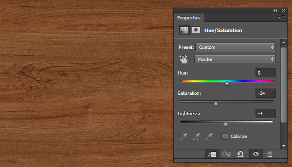 Hue Saturation Adjustment Layer