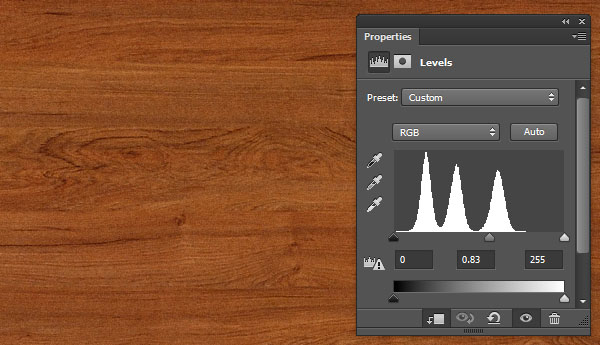 Levels Adjustment Layer