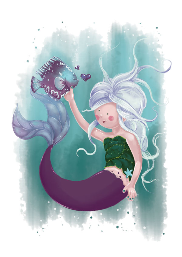 Mermaid Base Illustration