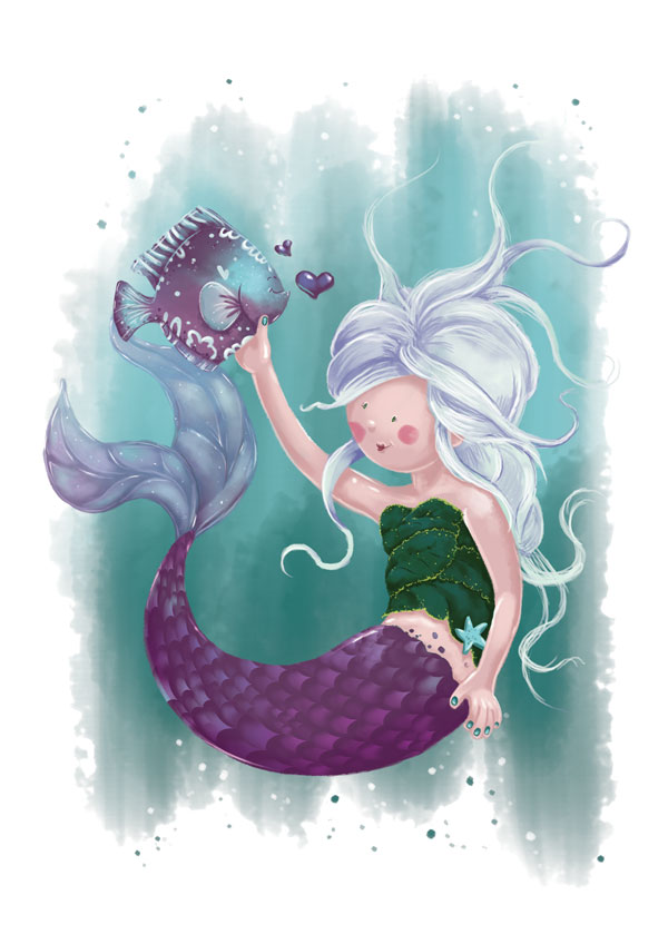 Finished Mermaid Illustration