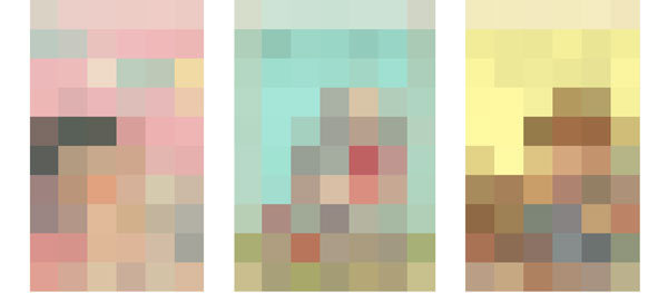 Palette demonstration - Pixelated