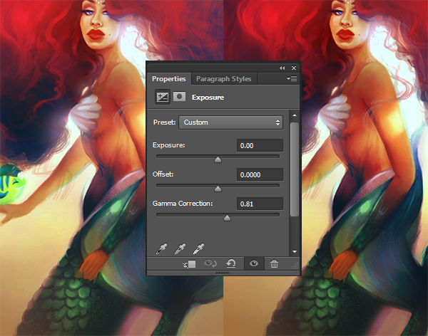 Add an exposure layer for added color intensity