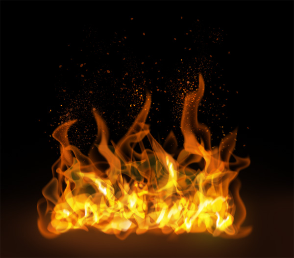 How to paint fire sparks photoshop digital 5