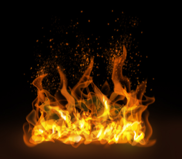 How to paint fire sparks photoshop digital 8